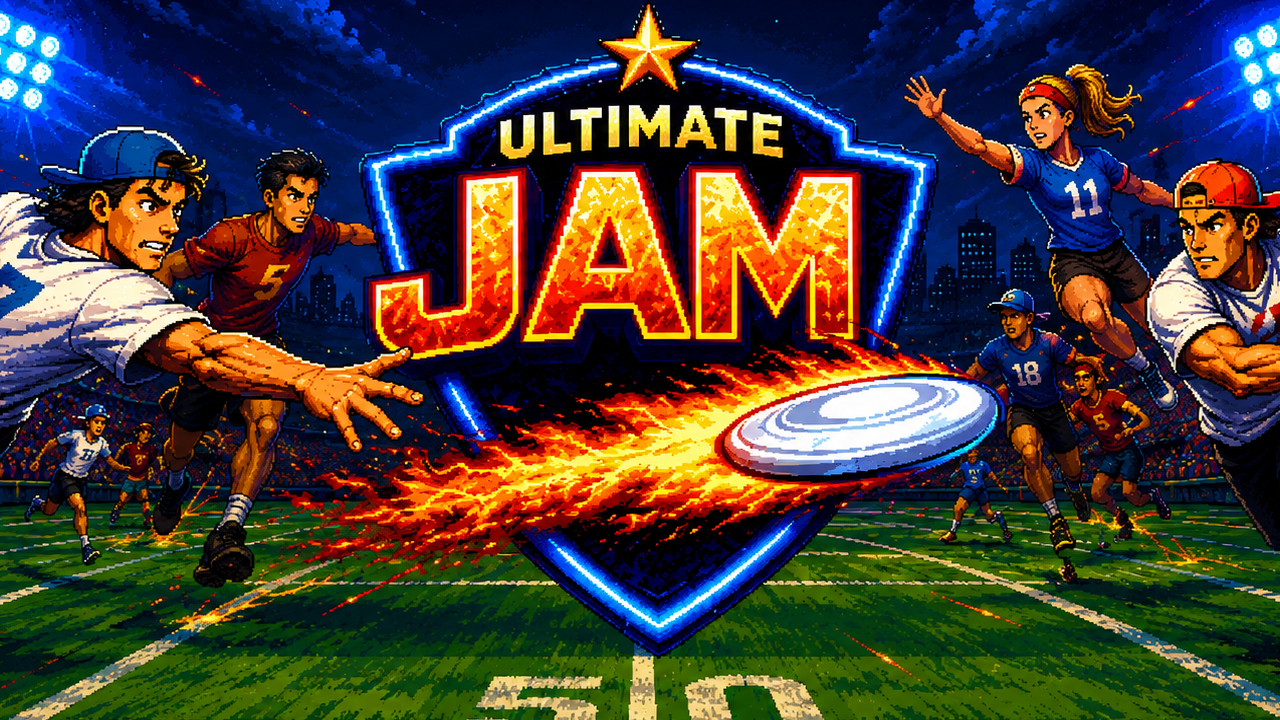 Ultimate Jam — pixel-art arcade ultimate frisbee